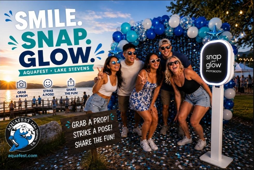 Smile. Snap. Glow. — Snap and Glow Photobooth at Aquafest